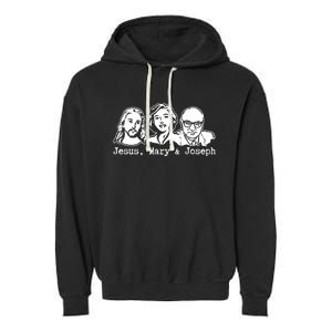 Jesus Mary & Joseph Garment-Dyed Fleece Hoodie