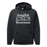 Junglist Movement Jungle Drum And Bass Music Design Performance Fleece Hoodie