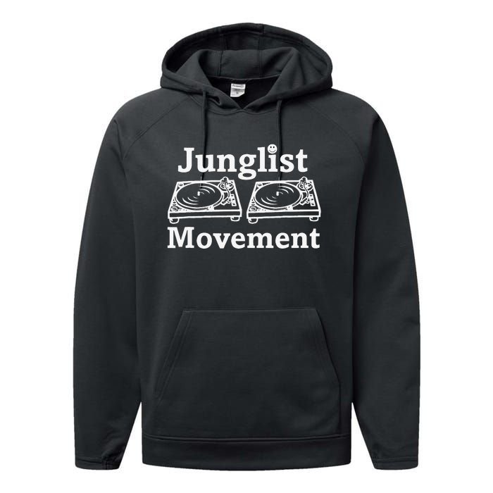 Junglist Movement Jungle Drum And Bass Music Design Performance Fleece Hoodie