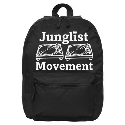 Junglist Movement Jungle Drum And Bass Music Design 16 in Basic Backpack