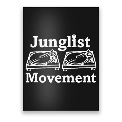 Junglist Movement Jungle Drum And Bass Music Design Poster
