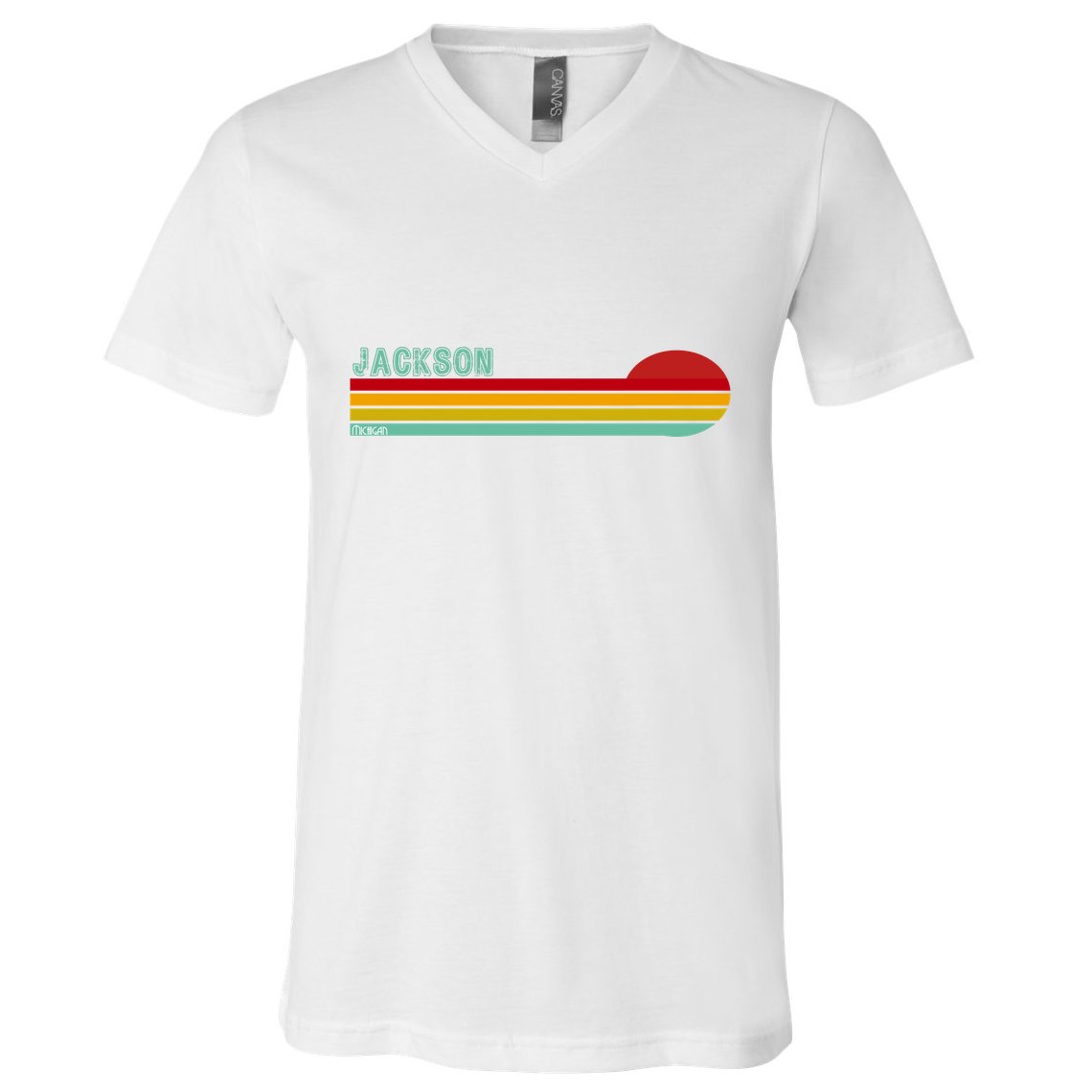 Jackson Michigan V-Neck T-Shirt