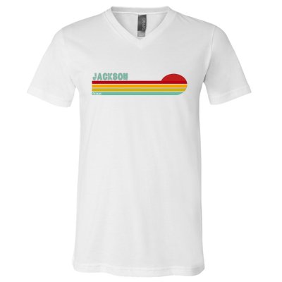 Jackson Michigan V-Neck T-Shirt