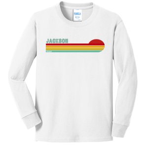 Jackson Michigan Kids Long Sleeve Shirt