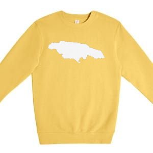 Jamaica Map Premium Crewneck Sweatshirt