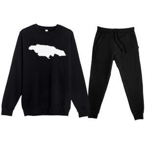 Jamaica Map Premium Crewneck Sweatsuit Set