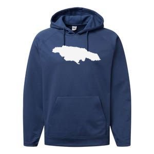 Jamaica Map Performance Fleece Hoodie