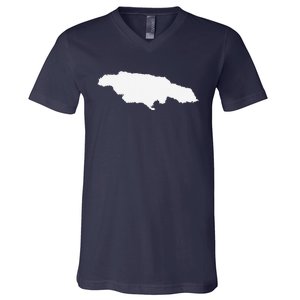 Jamaica Map V-Neck T-Shirt