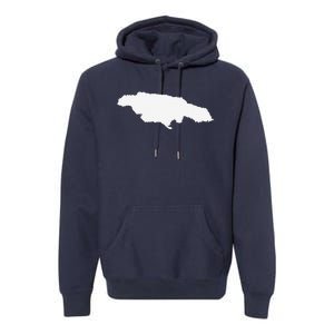 Jamaica Map Premium Hoodie