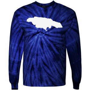 Jamaica Map Tie-Dye Long Sleeve Shirt