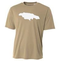 Jamaica Map Cooling Performance Crew T-Shirt