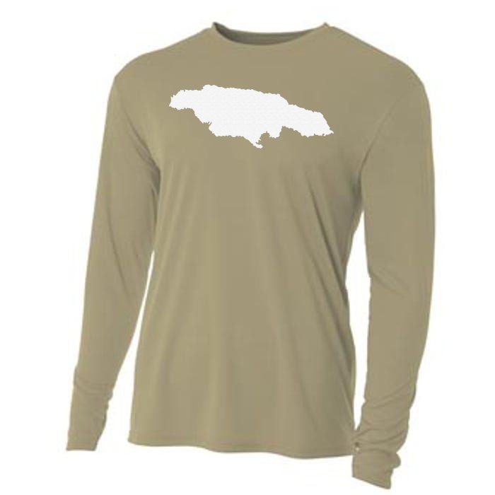 Jamaica Map Cooling Performance Long Sleeve Crew