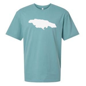 Jamaica Map Sueded Cloud Jersey T-Shirt