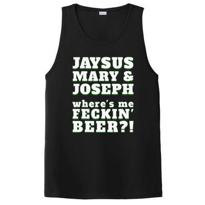 Jaysus Mary Joseph St. Patrick's Feck Beer PosiCharge Competitor Tank