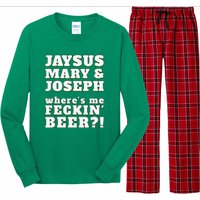 Jaysus Mary Joseph St. Patrick's Feck Beer Long Sleeve Pajama Set