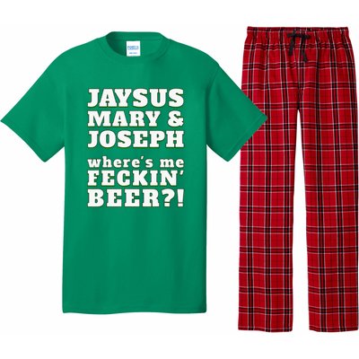 Jaysus Mary Joseph St. Patrick's Feck Beer Pajama Set