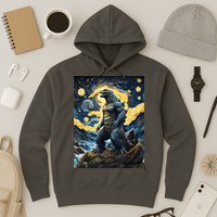 Japanese Monster Kaiju In Van Gogh Starry Night Hoodie