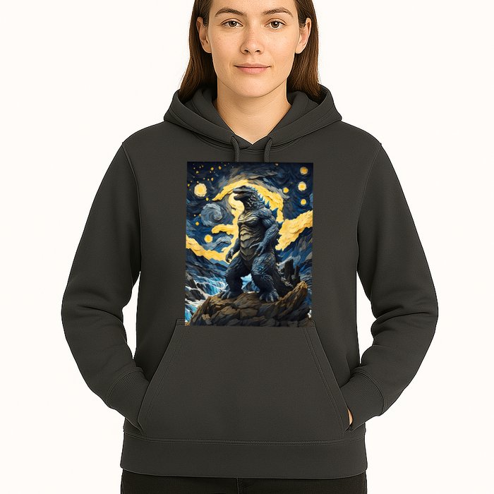 Japanese Monster Kaiju In Van Gogh Starry Night Hoodie