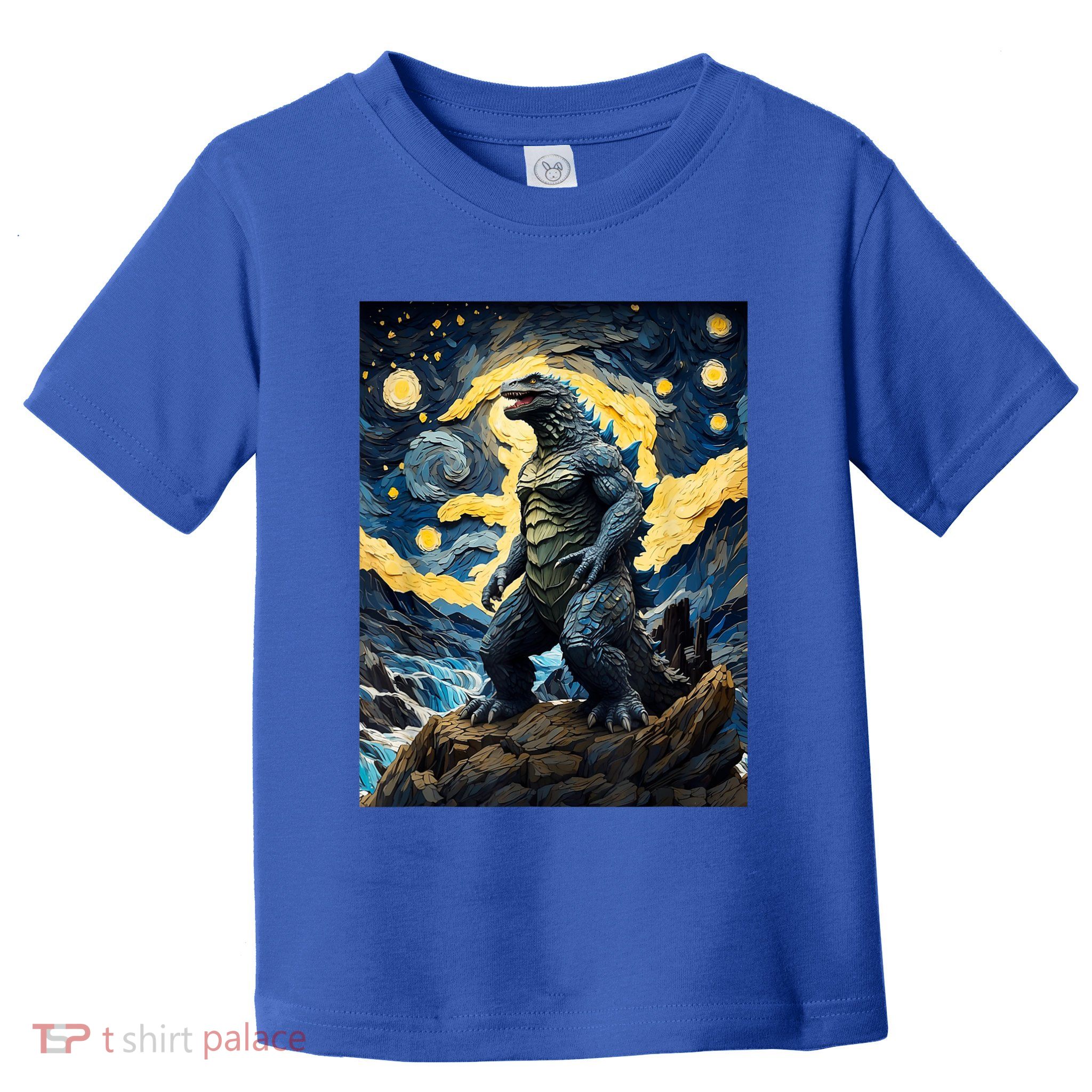 Japanese Monster Kaiju In Van Gogh Starry Night Toddler T-Shirt