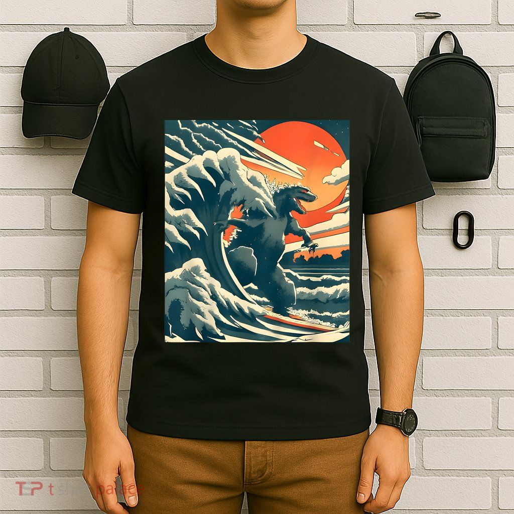 Japanese Monster Kaiju Funny Art T-Shirt