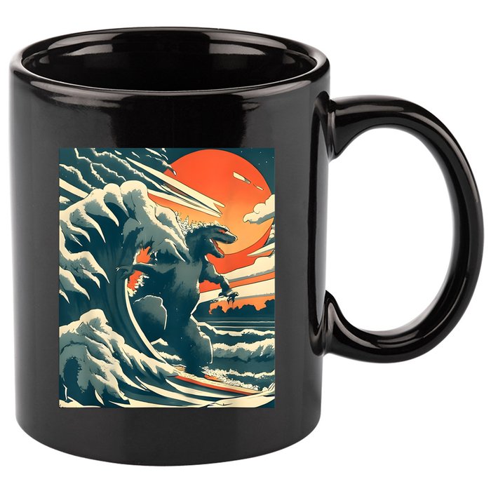 Japanese Monster Kaiju Funny Art 11oz C Handle Ceramic Mug