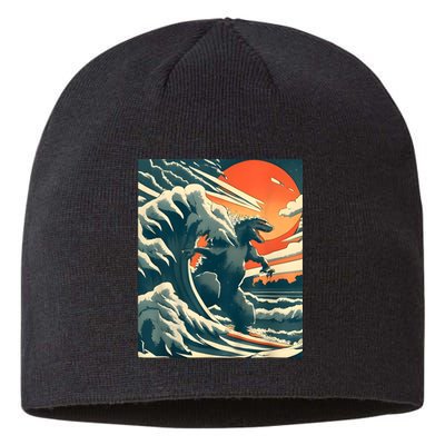 Japanese Monster Kaiju Funny Art Sustainable Beanie