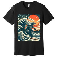 Japanese Monster Kaiju Funny Art Premium T-Shirt