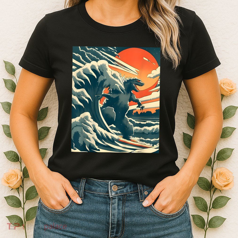 Japanese Monster Kaiju Funny Art Womens T-Shirt