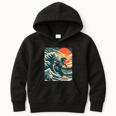 Japanese Monster Kaiju Funny Art Kids Hoodie