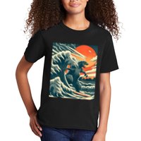 Japanese Monster Kaiju Funny Art Kids T-Shirt
