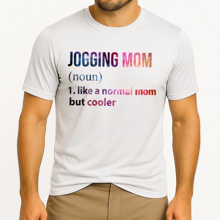 Jogging Mom Like A Normal Mom But Cooler Cooling Performance Crew T-Shirt