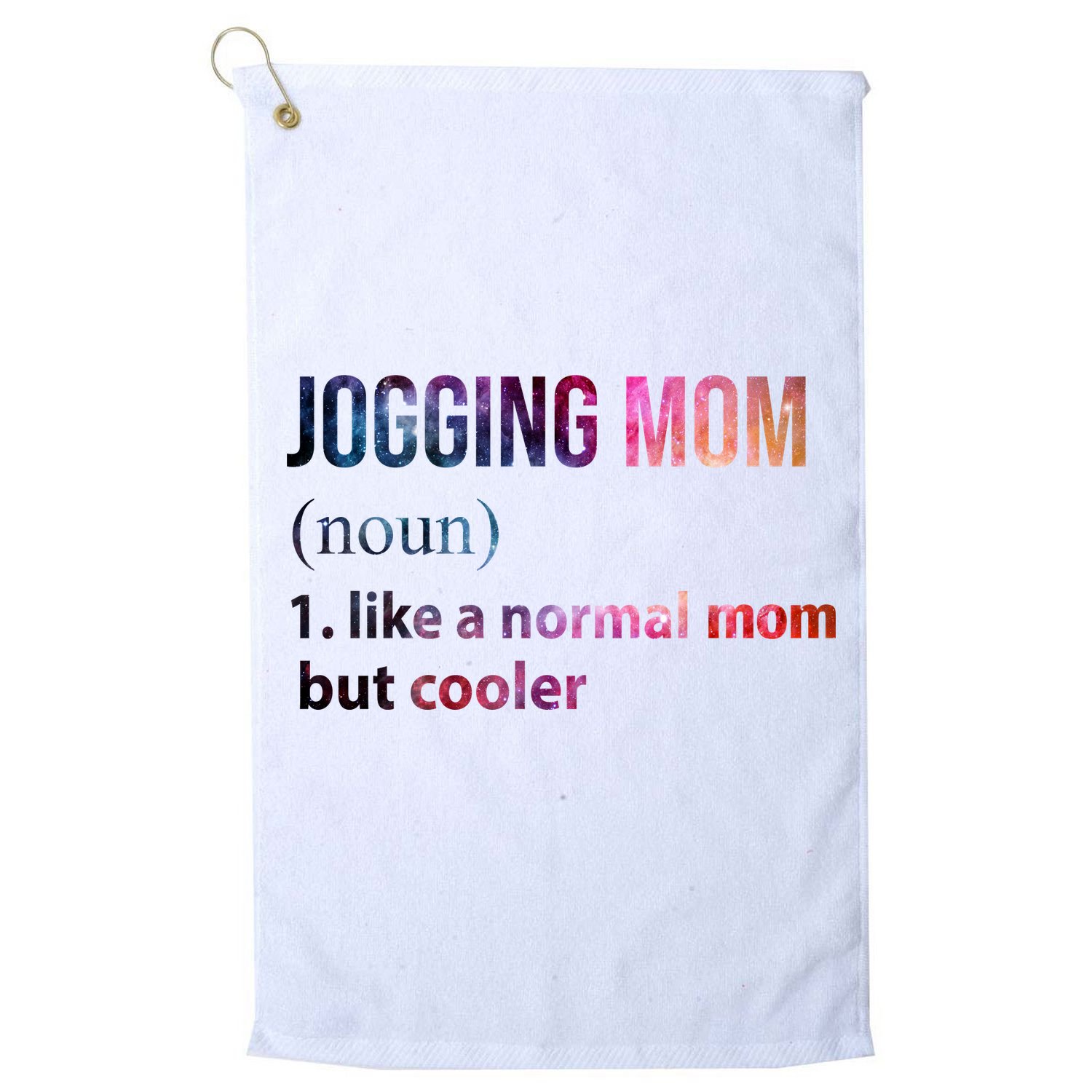 Jogging Mom Like A Normal Mom But Cooler Golf Towel
