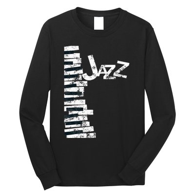 Jazz Music Lover Vintage Piano Jazz Long Sleeve Shirt