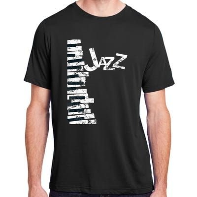 Jazz Music Lover Vintage Piano Jazz Adult ChromaSoft Performance T-Shirt