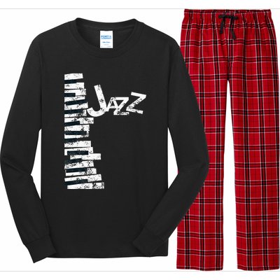 Jazz Music Lover Vintage Piano Jazz Long Sleeve Pajama Set