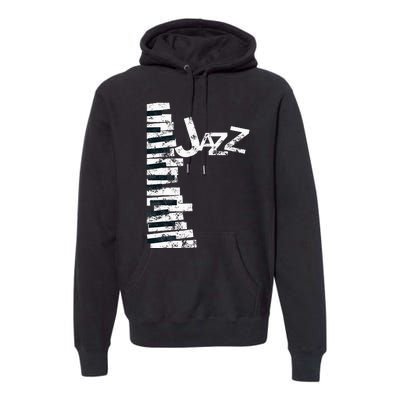 Jazz Music Lover Vintage Piano Jazz Premium Hoodie