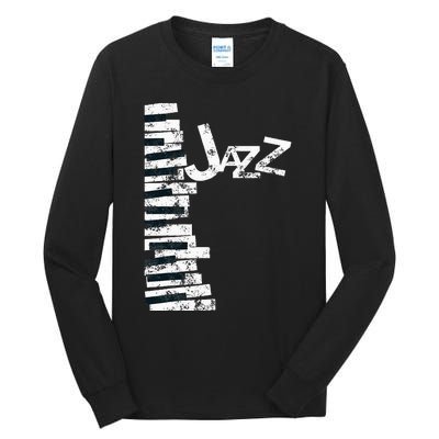 Jazz Music Lover Vintage Piano Jazz Tall Long Sleeve T-Shirt