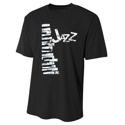 Jazz Music Lover Vintage Piano Jazz Performance Sprint T-Shirt