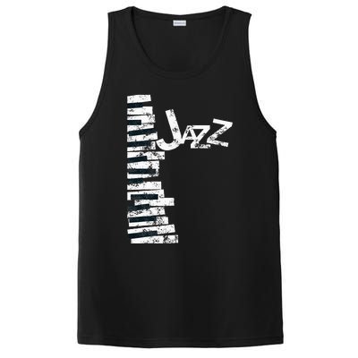 Jazz Music Lover Vintage Piano Jazz PosiCharge Competitor Tank