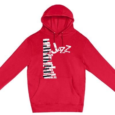 Jazz Music Lover Vintage Piano Jazz Premium Pullover Hoodie