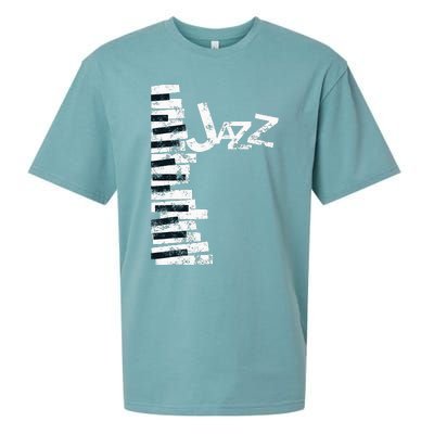 Jazz Music Lover Vintage Piano Jazz Sueded Cloud Jersey T-Shirt