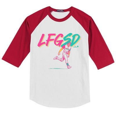 Jackson Merrill Lfgsd San Diego Baseball Kids Colorblock Raglan Jersey