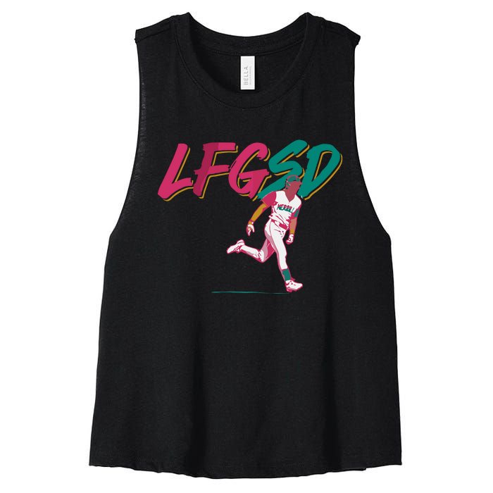 Jackson Merrill Lfgsd San Diego Padres Outfielder Women's Racerback Cropped Tank