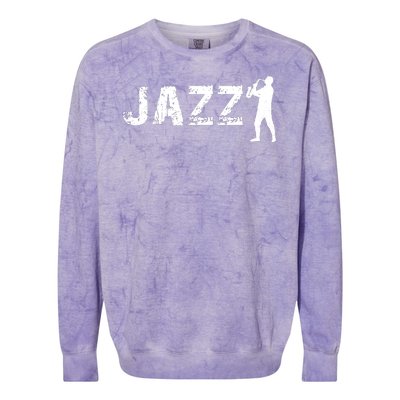 Jazz Musican Logo Colorblast Crewneck Sweatshirt