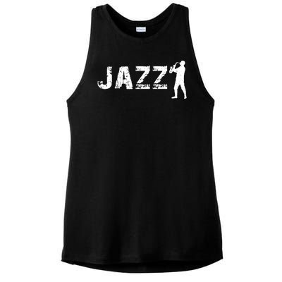 Jazz Musican Logo Ladies PosiCharge Tri-Blend Wicking Tank