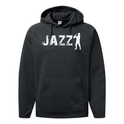 Jazz Musican Logo Performance Fleece Hoodie