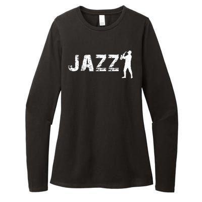 Jazz Musican Logo Womens CVC Long Sleeve Shirt