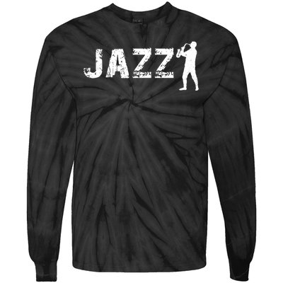 Jazz Musican Logo Tie-Dye Long Sleeve Shirt