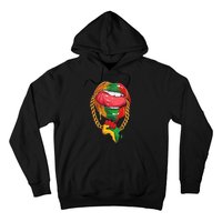 Juneteenth  Melanin Lips 19th Black History pride Hoodie