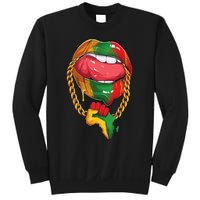 Juneteenth  Melanin Lips 19th Black History pride Sweatshirt